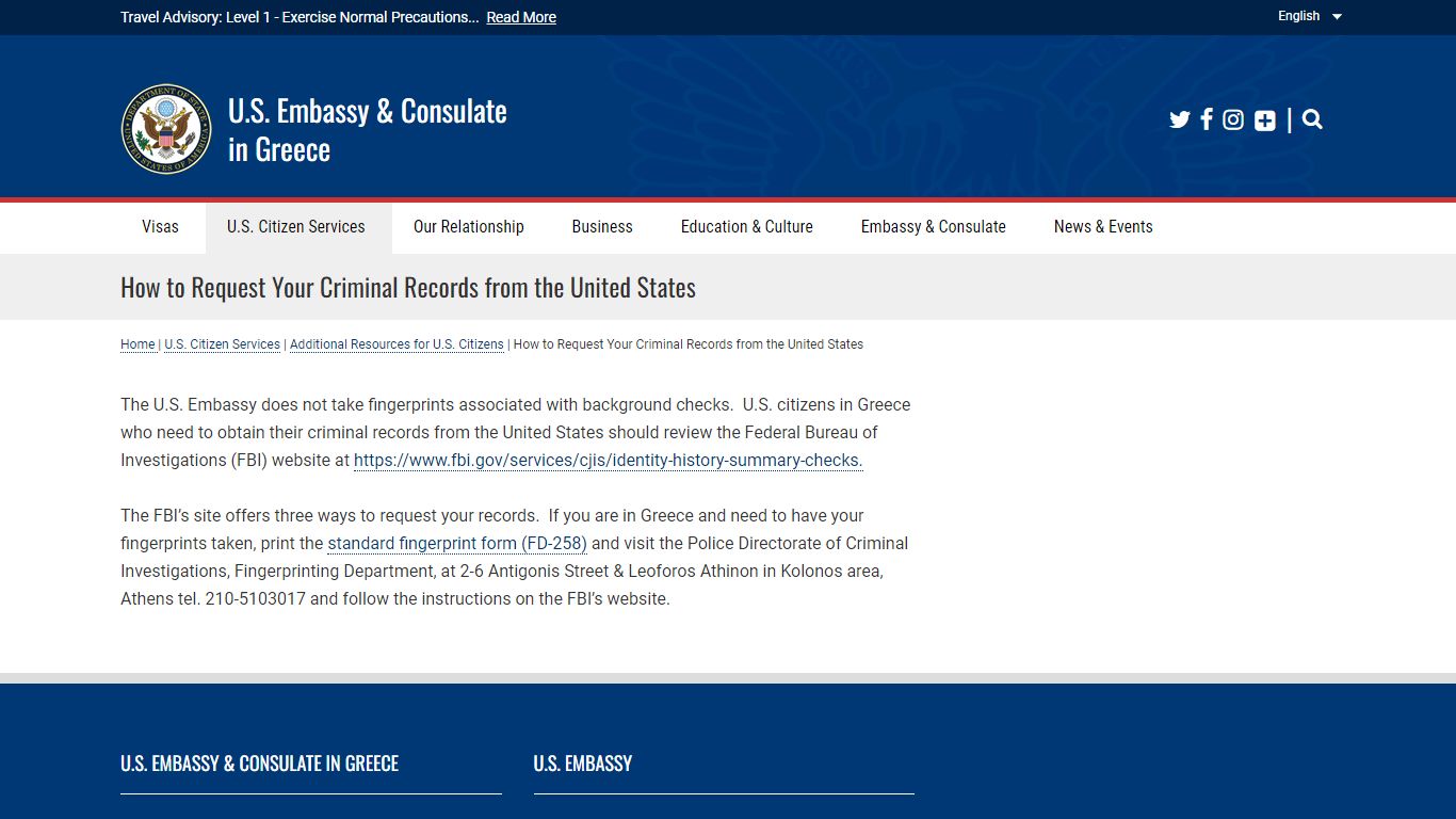 How to Request Your Criminal Records from the United States